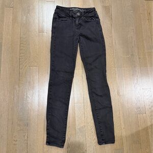 American Eagle AE 0 Jeggings Black Jeans